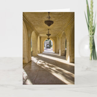 Carte de voeux Sunlight Through Arches