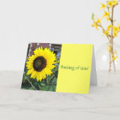 Carte de voeux Sunny Smile (Fleur jaune)