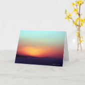 Carte de voeux Sunrise (Fleur jaune)