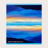 carte de voeux Sunrise arrive (Outside Unfolded)