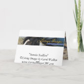 Carte de voeux Sunrise Stallion Wild Horse (Dos)