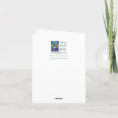 Carte de voeux Sunset (Dos)