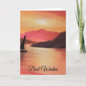 Carte de voeux Sunset (Devant)