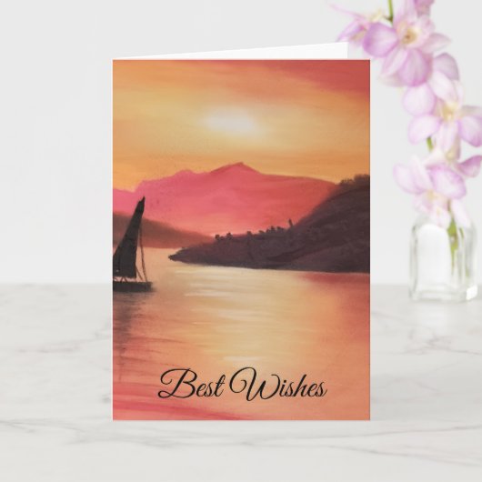 Carte de voeux Sunset (Orchidée)