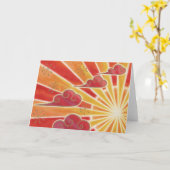 Carte de voeux Sunset (Fleur jaune)