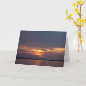 Carte de voeux Sunset (Fleur jaune)