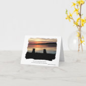 Carte de voeux Sunset (Fleur jaune)