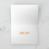 Carte de voeux Sunset 'Good Luck' (Intérieur)