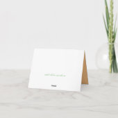 Carte de voeux Sunset Light (Dos)