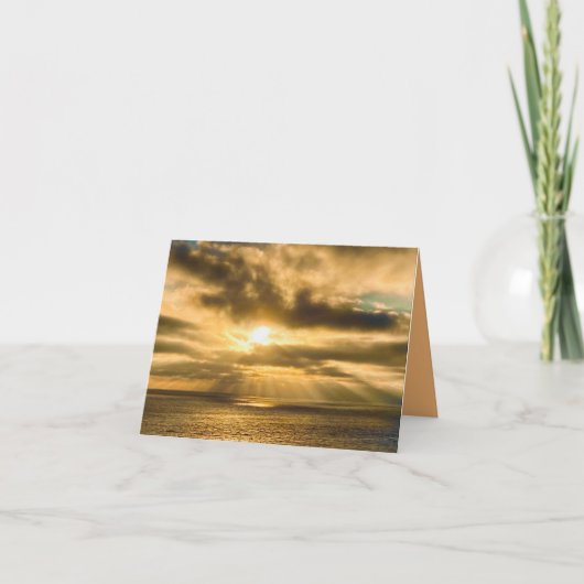Carte de voeux Sunset Light (Devant)