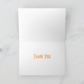Carte de voeux Sunset Merci (Intérieur)