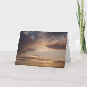 Carte de voeux Sunset Sky