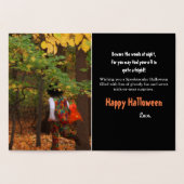 Carte de voeux super Dude Halloween Gold Foil (Intérieur)