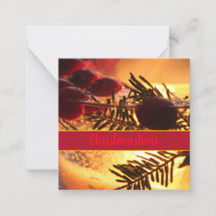 Carte de voeux Super Mini Papier de Noël