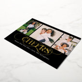 Carte de vœux Superb Swirl FOIL Bonne Année (Rotation)