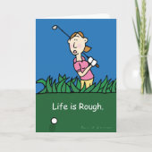 Carte de voeux sur le thème du golf (Devant)