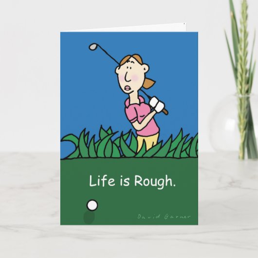 Carte de voeux sur le thème du golf (Devant)