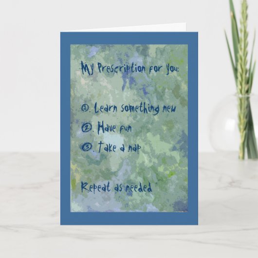 Carte de voeux sur ordonnance (Devant)