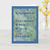 Carte de voeux sur ordonnance (Fleur jaune)