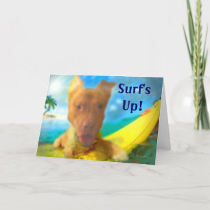 Carte de voeux Surfer Dude