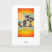 Carte de voeux Surfer Dude (Dos)