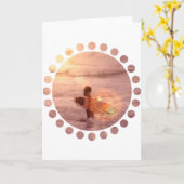 Carte de voeux Surfer Girl (Fleur jaune)