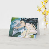 Carte de voeux : "Surfers" (Fleur jaune)