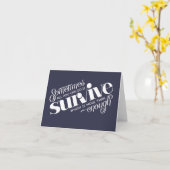 Carte de voeux Survivre (Fleur jaune)