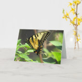 Carte de voeux Swallowtail Butterfly (Fleur jaune)