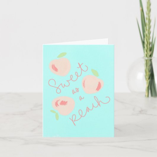 Carte de voeux Sweet as a Peach (Devant)