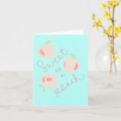Carte de voeux Sweet as a Peach (Fleur jaune)