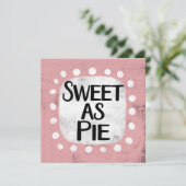 Carte de voeux Sweet As Pie (Debout devant)