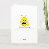 Carte de voeux Sweet Baby Bee Boy (Dos)