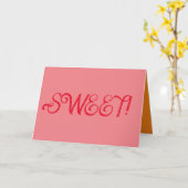 Carte de vœux Sweet Sixteen pliable (Fleur jaune)