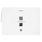 Carte de voeux Symbole Dragons magiques (Dos Horizontal)