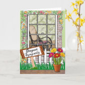 Carte de voeux Sympathie (Fleur jaune)