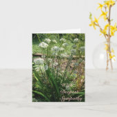 Carte de voeux - Sympathie (Fleur jaune)