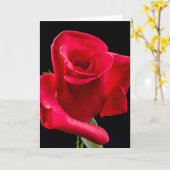 CARTE DE VOEUX SYMPATHIE ROSE (Fleur jaune)