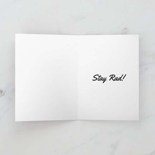 Carte de voeux Synthwave verte (Intérieur)