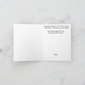 Carte de voeux Tan, Noir, Lineman Afro-Américain (Intérieur)