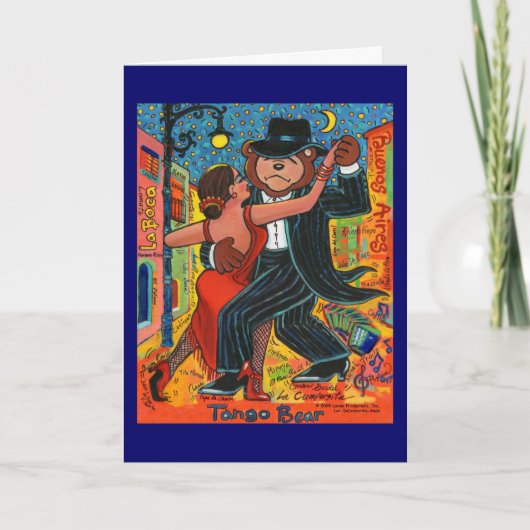 Carte de voeux Tango Bear (Devant)
