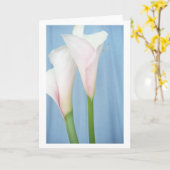 Carte de voeux Tango White Calla Lily (Fleur jaune)