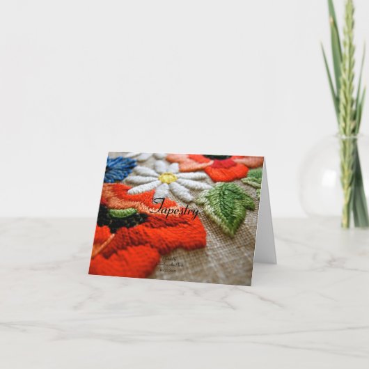 Carte de voeux Tapestry Poetry (Devant)