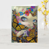 Carte de voeux "Tara" (Fleur jaune)