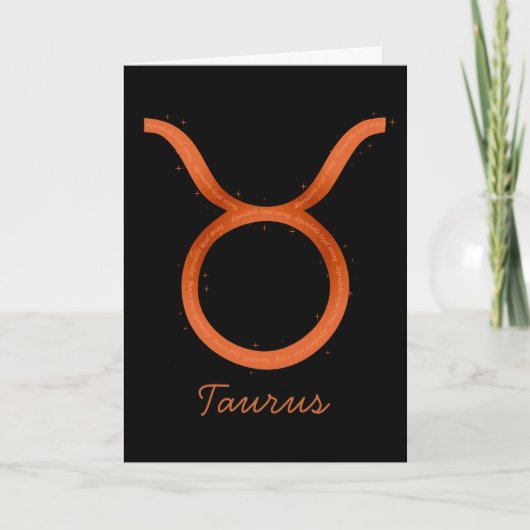 Carte de voeux Taurus - Vide (Devant)