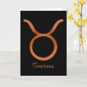 Carte de voeux Taurus - Vide (Fleur jaune)
