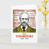 Carte de voeux Tchaikovski (Fleur jaune)