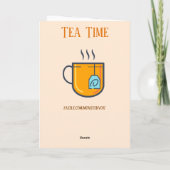 Carte de voeux Tea Time (Dos)