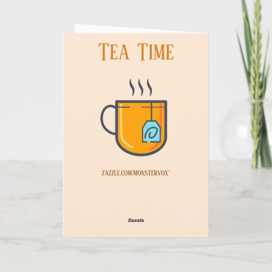 Carte de voeux Tea Time (Dos)