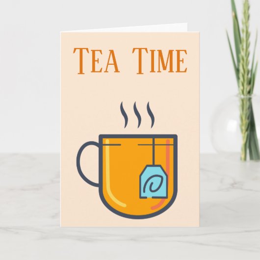 Carte de voeux Tea Time (Devant)